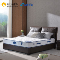 睡眠博士(AiSleep) 单面不可拆椰棕弹簧床垫 条纹/格子 简约风 四季通用 厚23cm 白色 1.8*2.0m