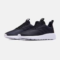 adidas阿迪达斯NEO男子休闲鞋2018新款跑步透气休闲运动鞋 DB1568 42码 黑色