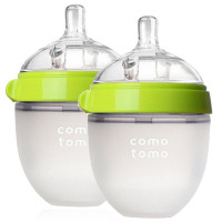 Comotomo 可么多么 EN_150TG 150ml 绿色奶瓶 2个装 美国进口