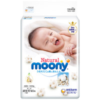 尤妮佳皇家 Moony Natural 初生婴儿纸尿裤NB90片（0-5kg）