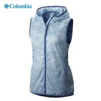 哥伦比亚(Columbia)户外女春夏连帽轻薄透气皮肤衣马甲户外风衣KR1015 蓝色 S