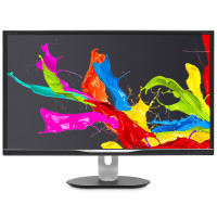 飞利浦/PHILIPS 31.5英寸QHD 99%AdobeRGB精准大屏HDR显示器328P6AUBREB黑色