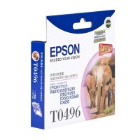 爱普生(Epson) 喷墨打印机墨盒 T0496 淡红色