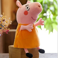 小豬佩奇peppa pig粉紅豬小妹佩佩豬一家毛絨玩具公仔玩偶禮盒裝 小豬