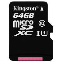 金士顿 SDCS/64GBSP Micro SD Card 普通款TF卡 Class 10 UHS-I