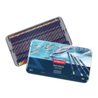 DERWENT Inktense 36 英国进口得韵 36色水墨彩铅铁盒套装 专业绘画必备 光彩夺目 红色