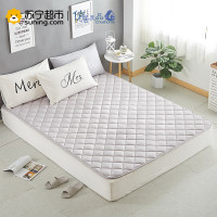 俏居(Choshome)家纺 全棉床垫纯色简约风四季可用床褥 床垫1.8m床1.5m双人垫1.2米褥子防滑薄保护垫 灰色 150*200cm