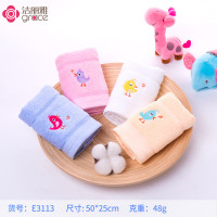 洁丽雅(grace)毛巾家纺纯棉柔软舒适洗脸小面巾50*25cm E3113混色5条 50*25厘米