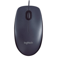 罗技（Logitech）M90 有线鼠标 黑色（1个）