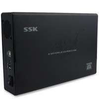 飚王（SSK）SHE055 锋速 USB2.0 光驱盒 支持5.25英寸sata光驱