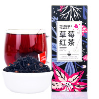 【买2送勺】蒲草茶坊 草莓红茶水果茶三角包真果粒冷泡热泡组合花茶