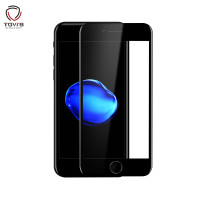 TGVI'S 苹果8钢化膜iPhone7钢化膜3D软边曲面屏全屏覆盖防爆玻璃防指纹手机贴膜 黑色 黑色