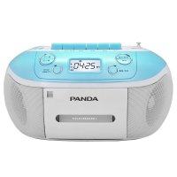 熊猫 CD-820便携式DVD复读播放机CD胎教收录机磁带录音机收音收录机MP3/视频播放器音响/ 蓝色 1台-