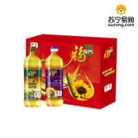 中粮福临门玉米油葵籽油礼盒900ml*2