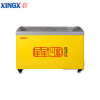 星星(XINGX) SCD-242CY 242升 卧式冷柜 冰柜 圆弧柜 超商用冷柜 推拉门 制冷强 双温冷柜