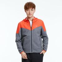 赛琪(SAIQI)男士2018年春季运动卫衣/套头衫常规型连帽开衫运动跑步纯棉CoolMax常规款176577 克灰色-25 L