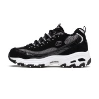 Skechers斯凯奇D'lites加绒保暖休闲鞋女士熊猫鞋66666036/BKW 66666036/BKW 35