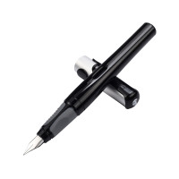百利金(Pelikan ) P480钢笔 学生墨水笔白领办公日常钢笔 黑色旗舰版EF尖