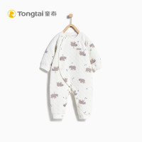 童泰TONGTAI纯棉加厚连体衣1-2岁偏开保暖连体内衣哈衣爬服婴幼儿通用90cm 小熊 66cm