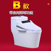 马桶坐便器全自动烘干加热一体盖板电动座便器250/350_3 全套：马桶(黑色) 其他/other