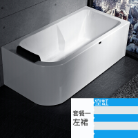 浴缸家用冲浪按摩卫生间小户型独立式亚克力恒温加热情侣浴池817左裙空缸五件套 842左裙空缸 1.7M