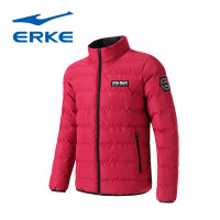 鸿星尔克（ERKE）2018新款冬季外套运动训练大衣棉服男士厚款防风抗寒保暖常规型冬运动棉衣11218411532 釉红 XXL