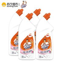 威猛先生(Mr Muscle) 除菌洁厕液（淡雅花香）四瓶装600g*4