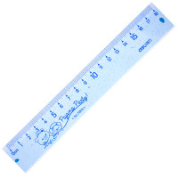 得力71974透明直尺(混)18cm