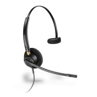缤特力（Plantronics） HW510 单边电话呼叫中心 客服耳麦 在线坐席耳机 办公降噪耳麦 黑色 官方标配