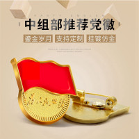 【苏宁自营】团徽 共青团 高档加厚铁质滴塑磁铁团徽 强磁团徽 党徽 100个装