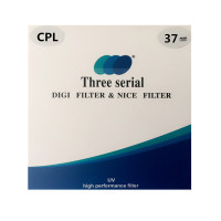 三连环光学玻璃滤镜37mm CPL偏光镜