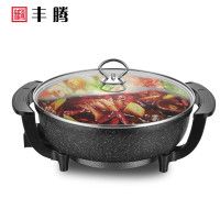 6L麦饭石鸳鸯锅1513