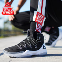 匹克(PEAK)篮球鞋2018秋季新款男黑面中帮耐磨橡胶超纤轻质中底透气减震防滑耐磨实战运动鞋 黑色 41