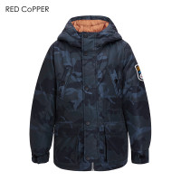 red copper男童秋冬装外套棉服加厚运动中大童韩版潮童装儿童夹克巴拉巴拉安踏供应商 蓝色 110