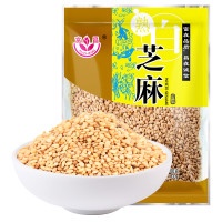 富昌 炒熟白芝麻粒 五谷杂粮 无杂质 香醇饱满 免洗干吃100g