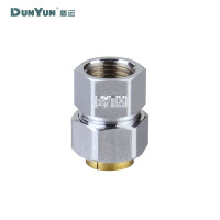 盾运(DUNYUN)燃气用不锈钢波纹软管接头Ø16.8*3/4F/整箱销售（180只/箱）