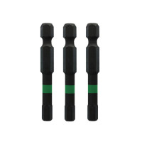 世达(SATA) 10件套6.3MM系列50MM长抗冲击六角旋具头 3MM 59753