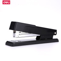 得力deli0360办公简约订书机轻松装订旋转钉板20页装订页数24/6黑色