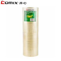 齐心（comix）XSW JP5510-6透明封箱宽胶带6卷/筒