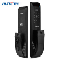 HUNE科裕智能锁 推拉式家用指纹锁 防盗门密码锁 X6（星曜黑）标准版