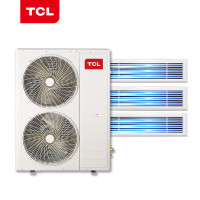 TCL中央空调 5匹一拖三 0元安装 冷暖一级能效三菱压缩机嵌入式风管多联机适用90~110㎡TMV-Vd120W/N1