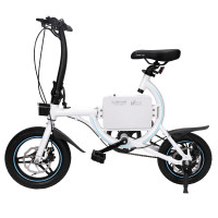 路特威(Lutewei)电动自行车 C6智能电动助力 速度传感车锂电池自行车 城市代步电动自行车 白色【4.4AH】