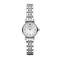 阿玛尼(EMPORIO ARMANI)女士手表 欧美品牌时尚优雅石英表女 AR1763 AR1763白面银色钢带
