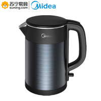 美的（Midea）电水壶1.5L电热水壶双层防烫家用烧水壶食品接触304不锈钢一体无缝 HJ1511