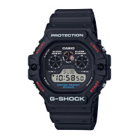 卡西欧(CASIO) G-SHOCK 经典系列 2019男士200m防水数字运动时尚电子表男 黑色 DW-5900-1 黑色