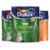 多乐士(Dulux) 致悦竹炭抗甲醛无添加全效内墙乳胶漆 墙面漆油漆涂料 A740+A748 套装15L 哑光白色