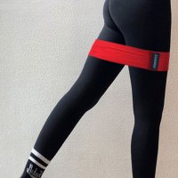 捷英飞 JOINFIT 针织拉力圈红90磅 J.R.096B 迷你弹力带 瑜伽塑形拉力带弹力圈 男女力量训练阻力带1条