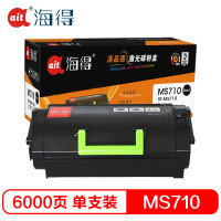 Ait海得 MS710粉盒 TR-MS710黑色 适用利盟LEXMARK MS710 MS711打印机 本品非全新壳件 黑色