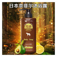 HLL（熊野油脂） 600ml 马油 奈菲尔 无硅油 沐浴露（计价单位 ：瓶）