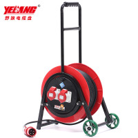 野狼YL-35CGS1-A轮车电缆盘 绕线盘 接线盘 380V工业级插座 3*1.5+1 50米